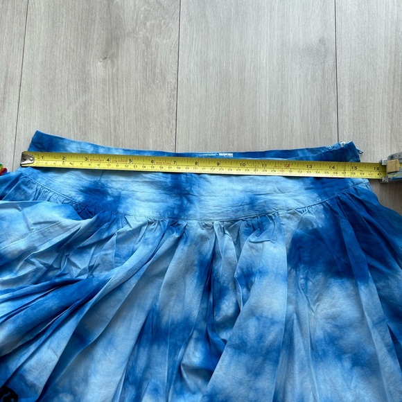 Harajuku Lovers Blue Tie Dye Cotton Skirt Medium - Picture 6 of 7